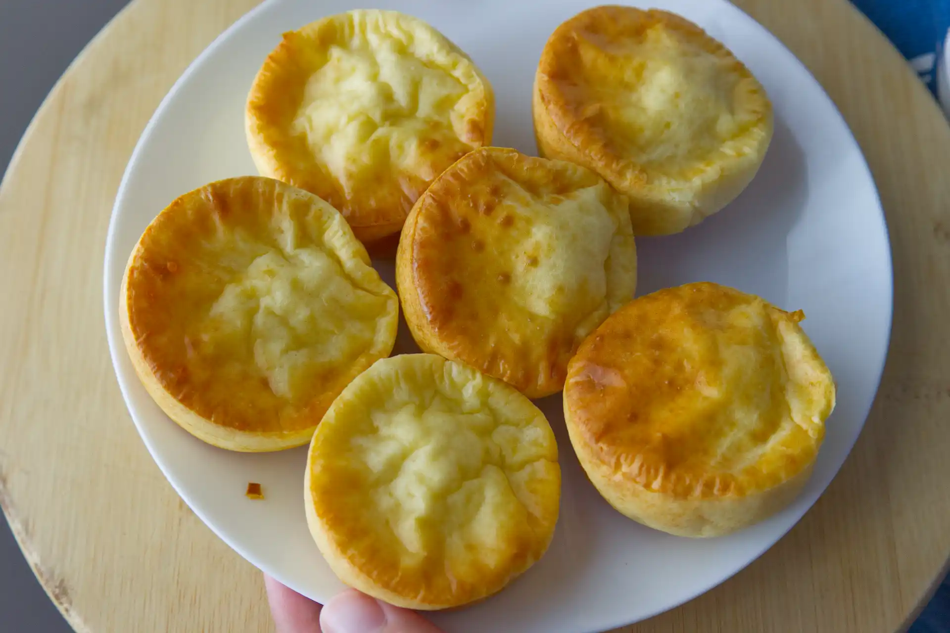 Pan de queso en licuadora dorado