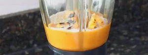 Pulpa de mango con ajo y habanero lista para licuar